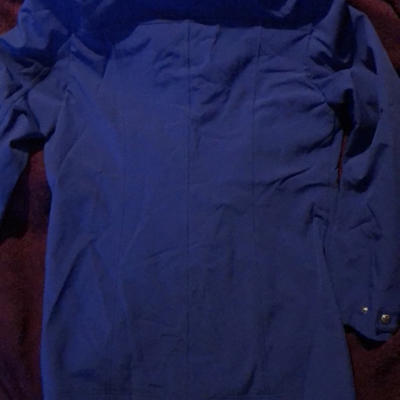 Violet Calvin Klein weather resistant ,  soft shell 3/4 length fitted jacket - Picture 8 of 9